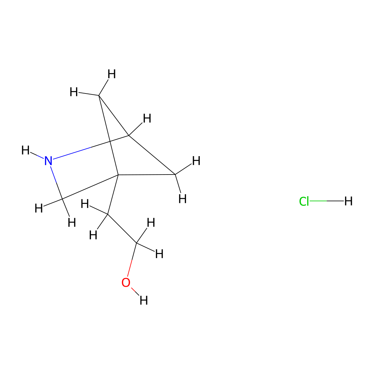 2-{2-Azabicyclo[2.1.1]hexan-4-yl}ethan-1-ol hydrochloride molecular structure, CAS 2955714-23-3
