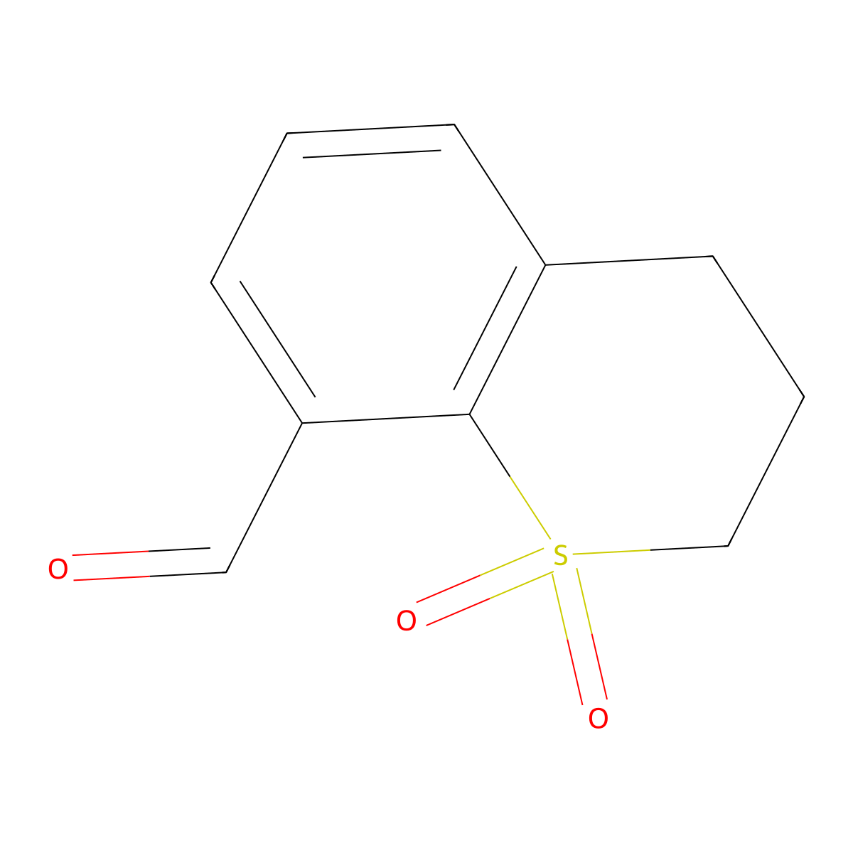 Thiochroman-8-carbaldehyde 1,1-Dioxide molecular structure, CAS 2955714-68-6