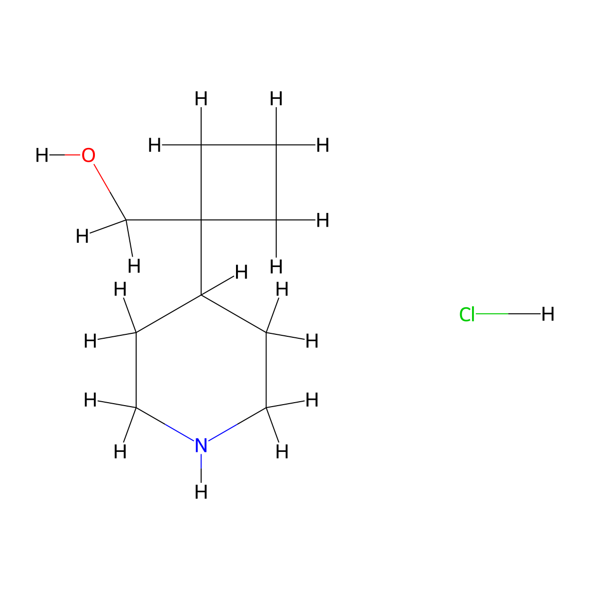 [1-(Piperidin-4-yl)cyclobutyl]methanol hydrochloride molecular structure, CAS 2955715-08-7