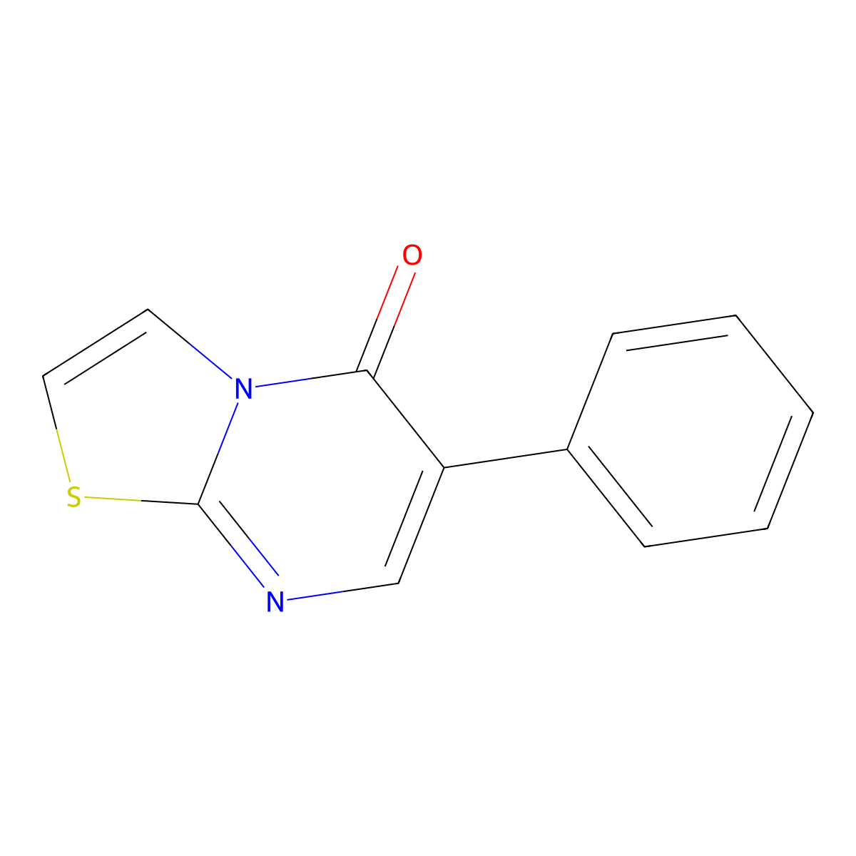 6-Phenyl-[1,3]thiazolo[3,2-a]pyrimidin-5-one molecular structure, CAS 29558-45-0