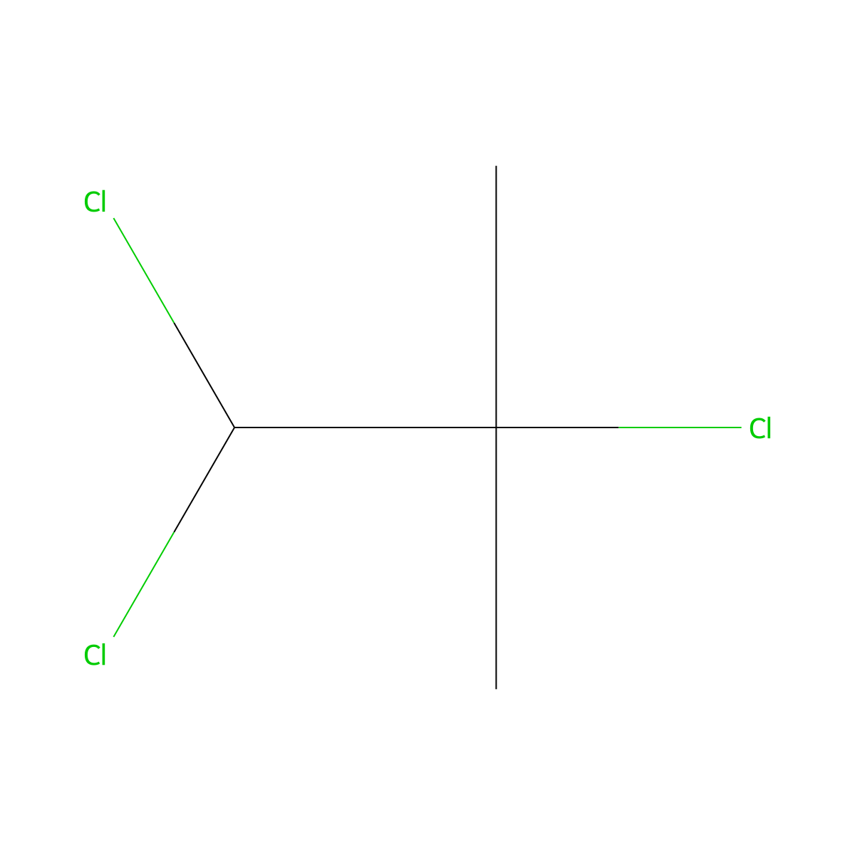 1,1,2-Trichloro-2-methylpropane molecular structure, CAS 29559-52-2