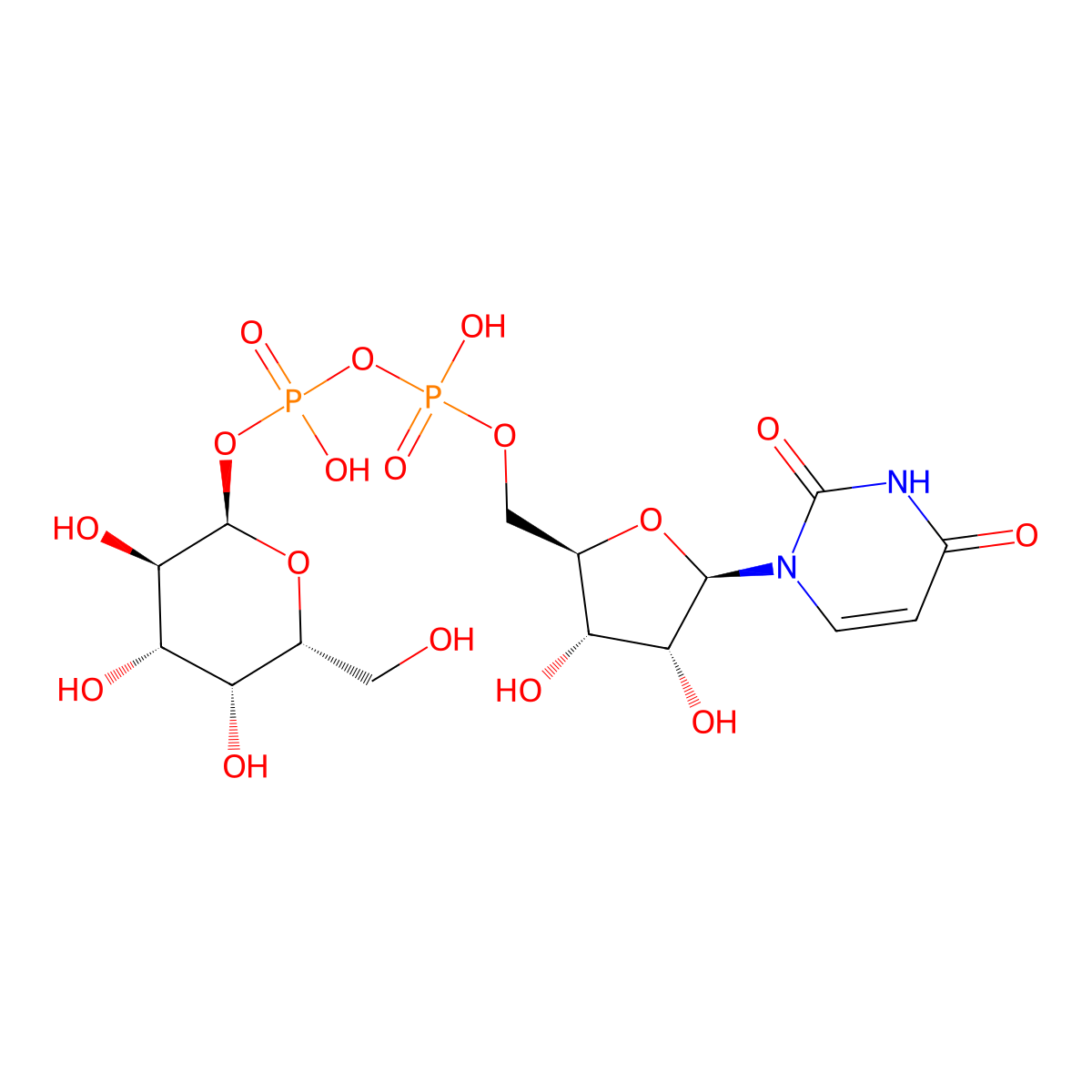 Udp-Galactose molecular structure, CAS 2956-16-3