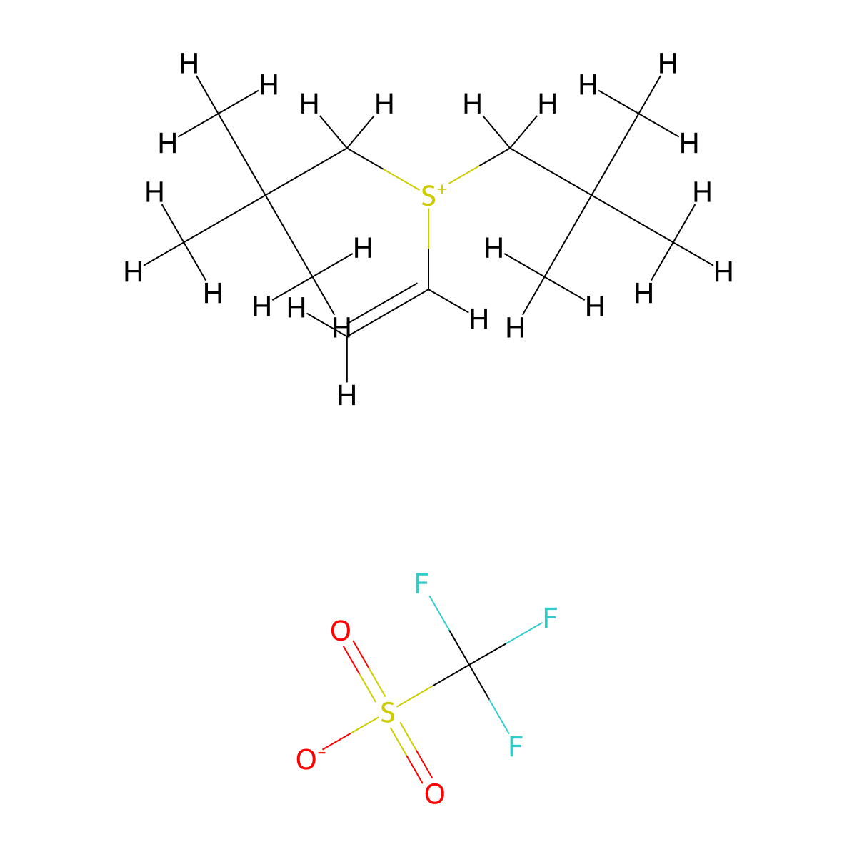 Dineopentylvinylsulfonium Trifluoromethanesulfonate molecular structure, CAS 2956391-81-2