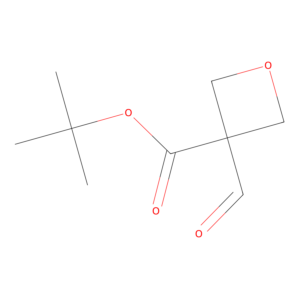 Tert-butyl 3-formyloxetane-3-carboxylate molecular structure, CAS 2956563-10-1