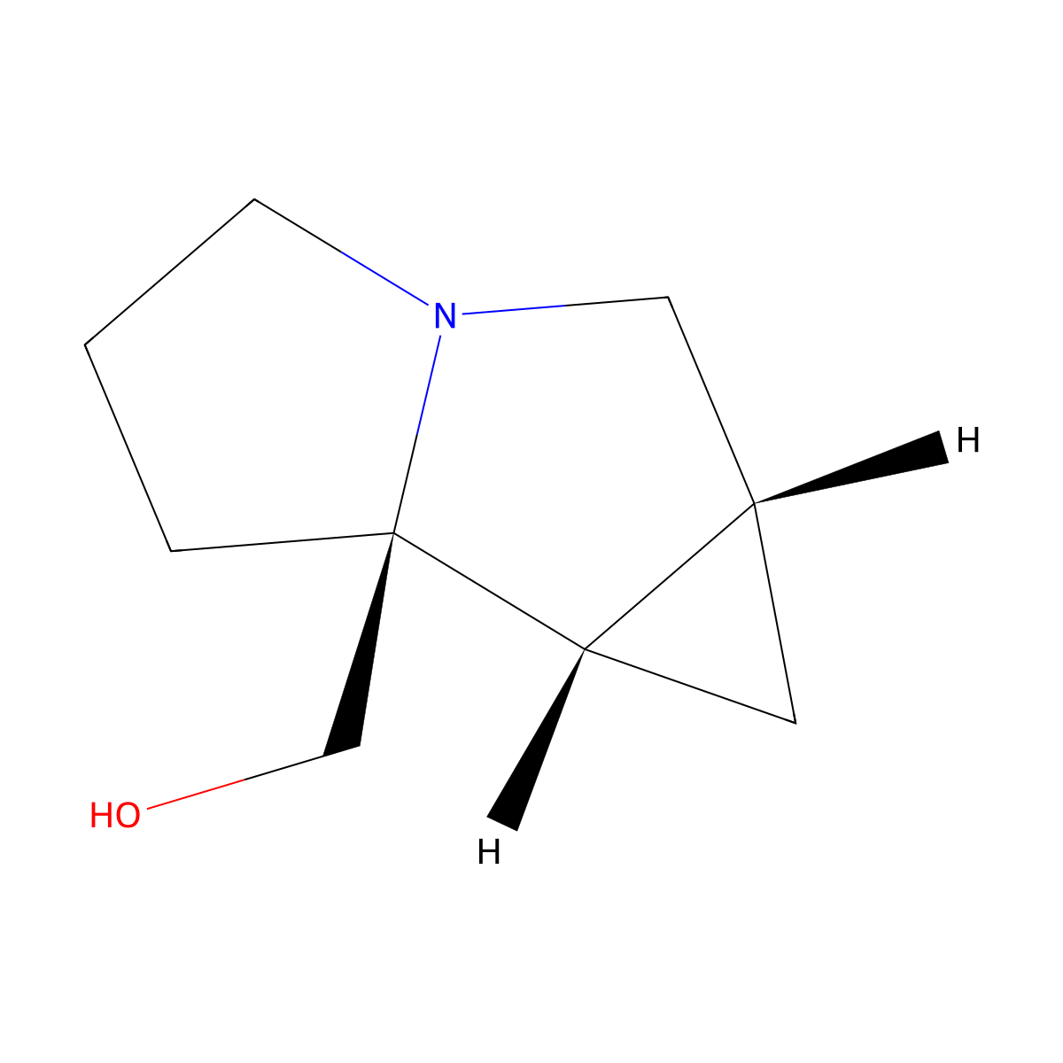 ((1aR,6aS,6bS)-hexahydrocyclopropa[a]pyrrolizin-6a(4H)-yl)methanol molecular structure, CAS 2956676-50-7