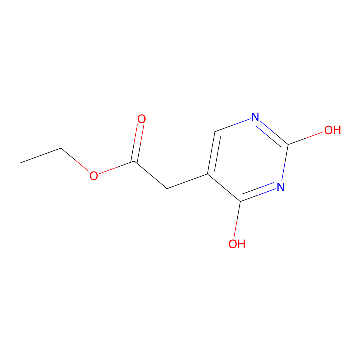 Ethyl 2-(2,4-dioxo-1,3-dihydropyrimidin-5-yl)acetate molecular structure, CAS 29571-46-8