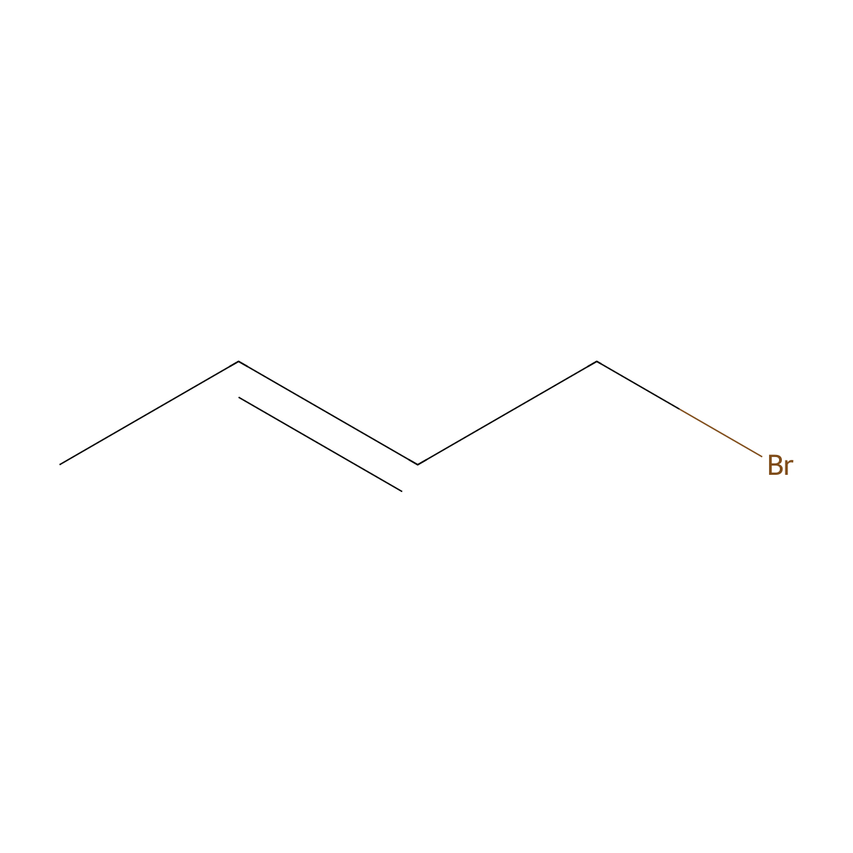 2-Butene, 1-bromo-, (2E)- molecular structure, CAS 29576-14-5