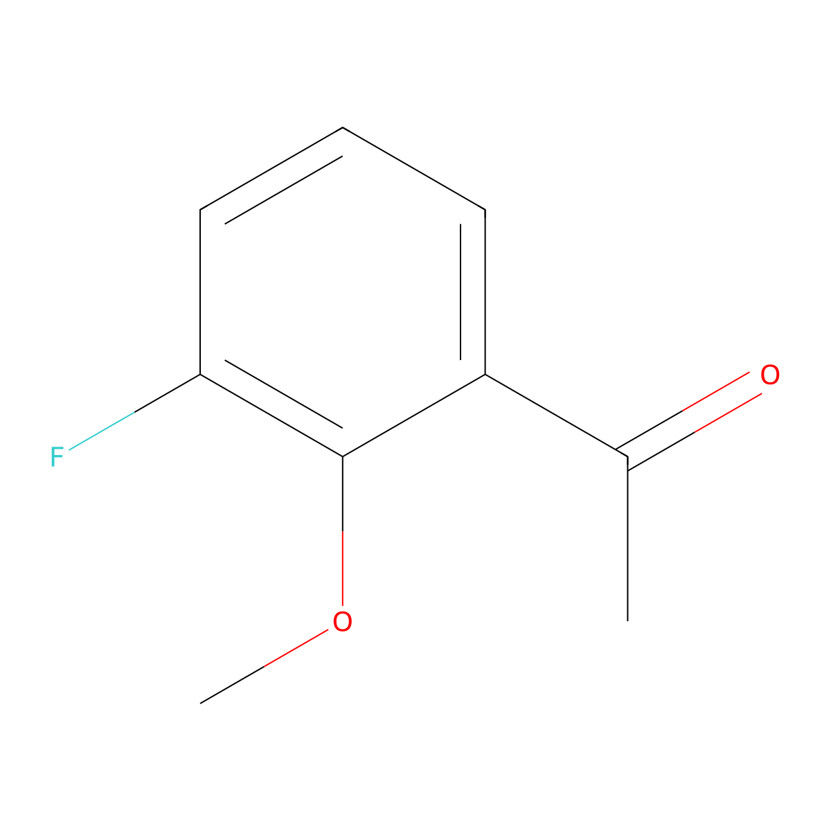 1-(3-Fluoro-2-methoxyphenyl)ethanone molecular structure, CAS 295779-86-1