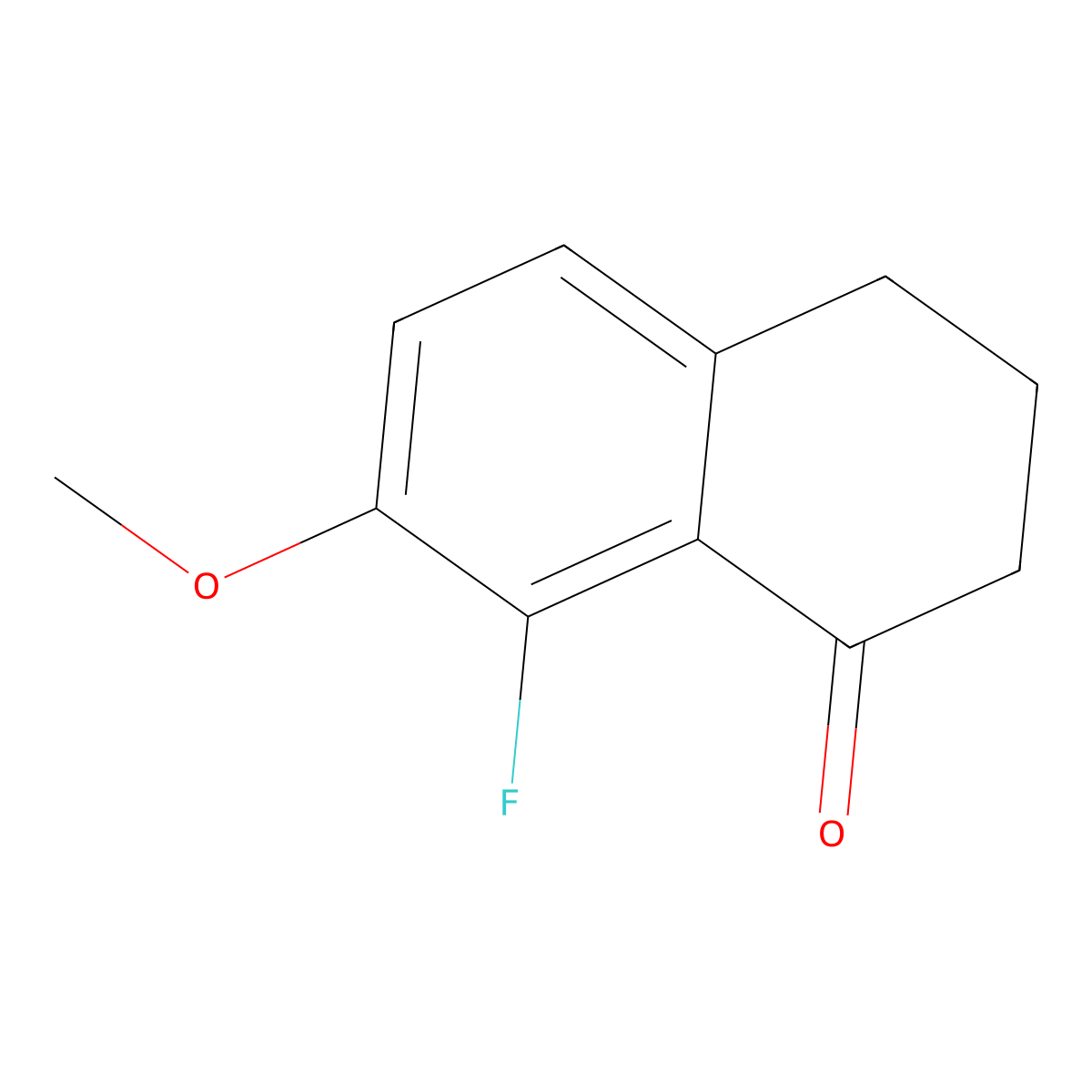 8-Fluoro-7-methoxy-3,4-dihydronaphthalen-1(2H)-one molecular structure, CAS 295779-88-3