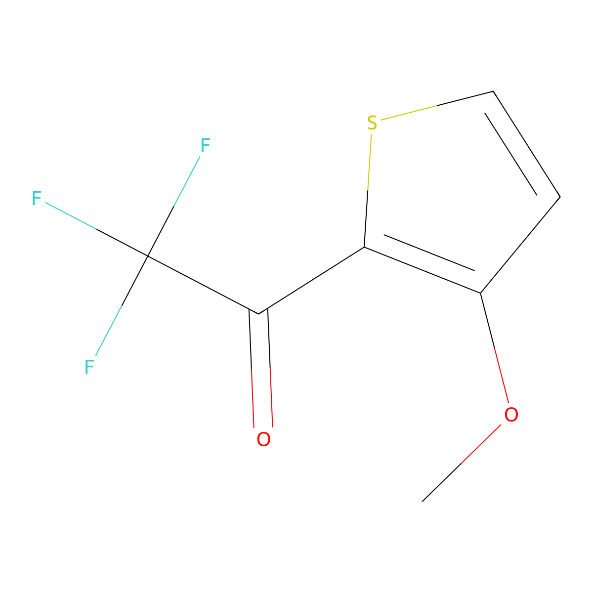 2,2,2-Trifluoro-1-(3-methoxythiophen-2-yl)ethanone molecular structure, CAS 295788-16-8