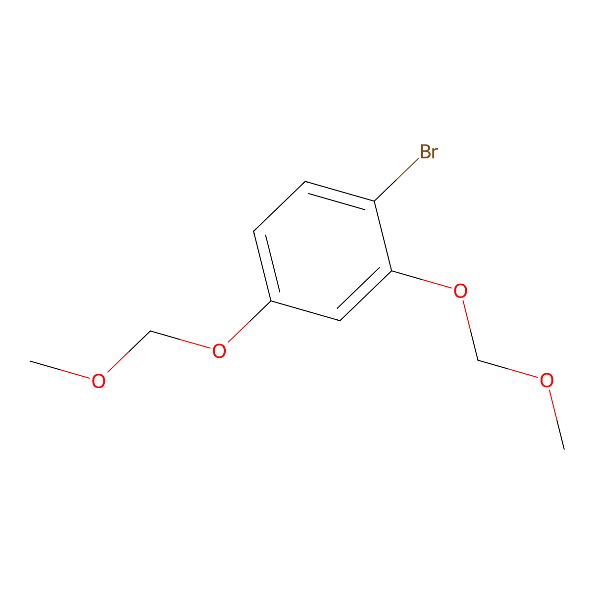1-Bromo-2,4-bis(methoxymethoxy)benzene molecular structure, CAS 295788-93-1