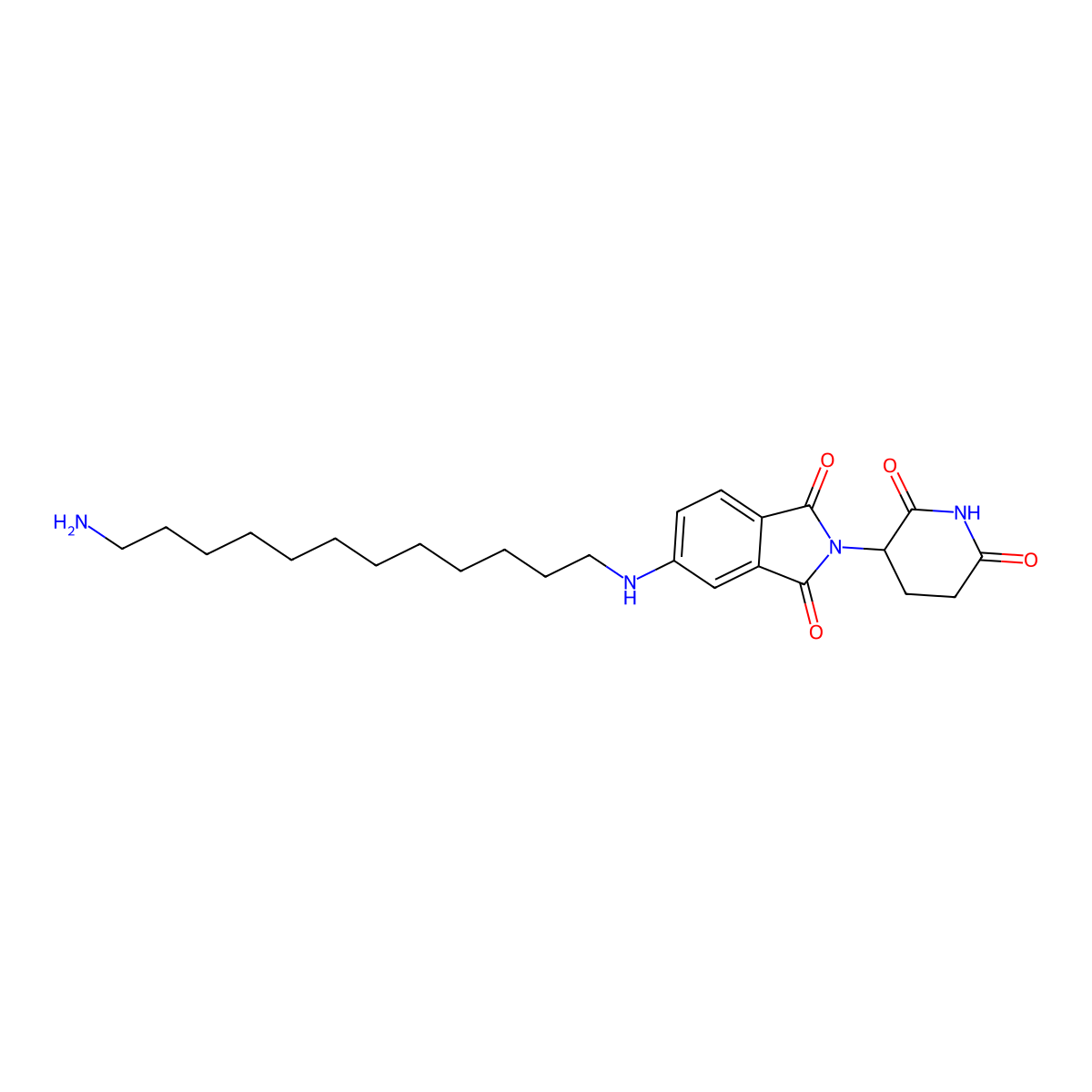 5-[(12-Aminododecyl)amino]-2-(2,6-dioxopiperidin-3-yl)isoindoline-1,3-dione molecular structure, CAS 2957895-03-1