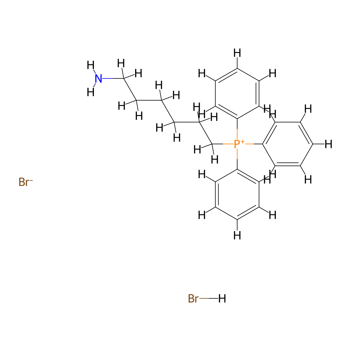 (6-Aminohexyl)triphenylphosphonium Bromide Hydrobromide molecular structure, CAS 2957902-65-5