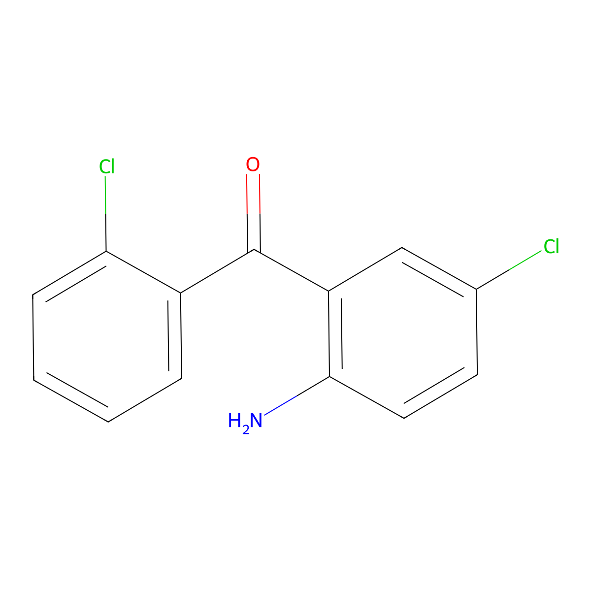 2-Amino-2',5-dichlorobenzophenone molecular structure, CAS 2958-36-3