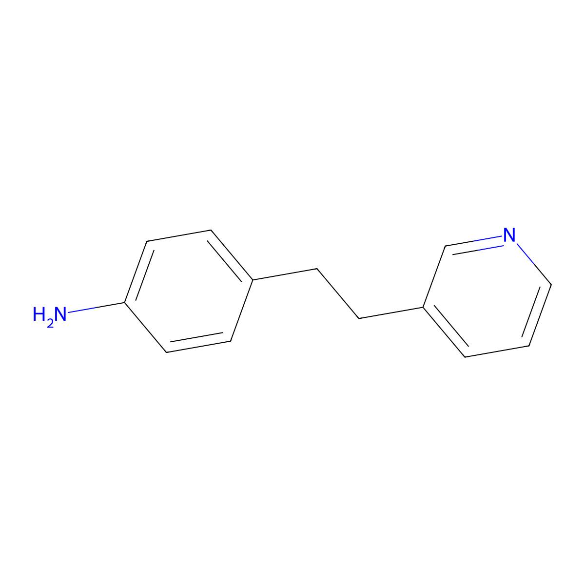 Benzenamine,4-[2-(3-pyridinyl)ethyl]- molecular structure, CAS 2958-54-5