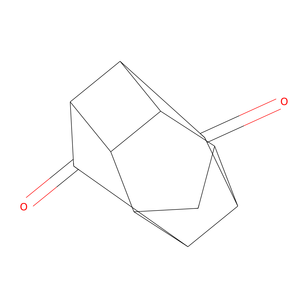 Pentacyclo(5.4.0.02,6.03,10.05,9)undecan-8,11-dione molecular structure, CAS 2958-72-7