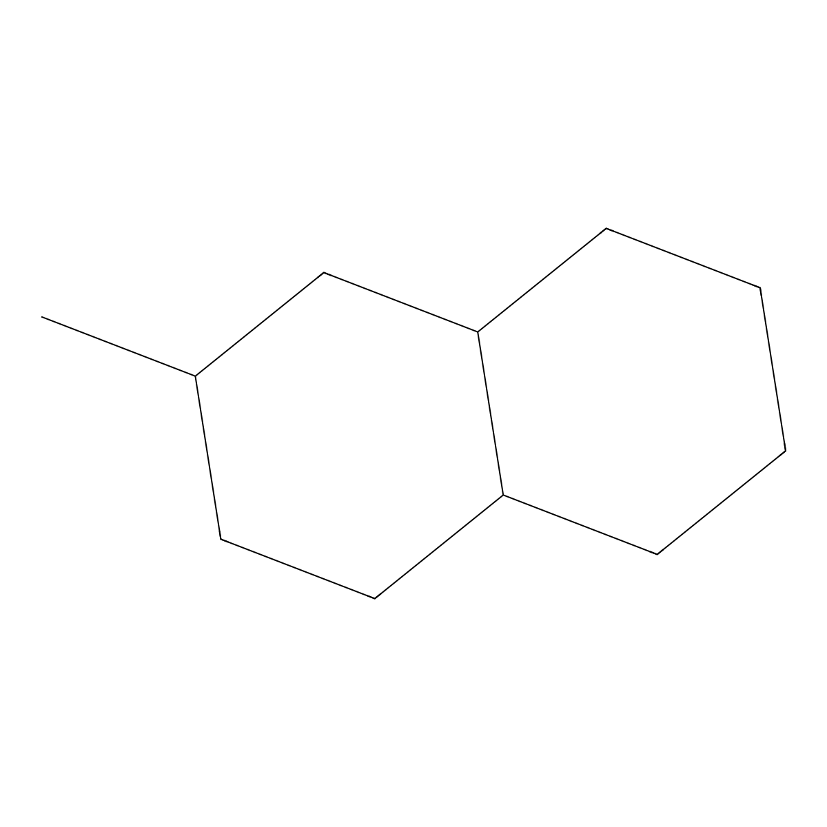 2-Methyldecalin molecular structure, CAS 2958-76-1