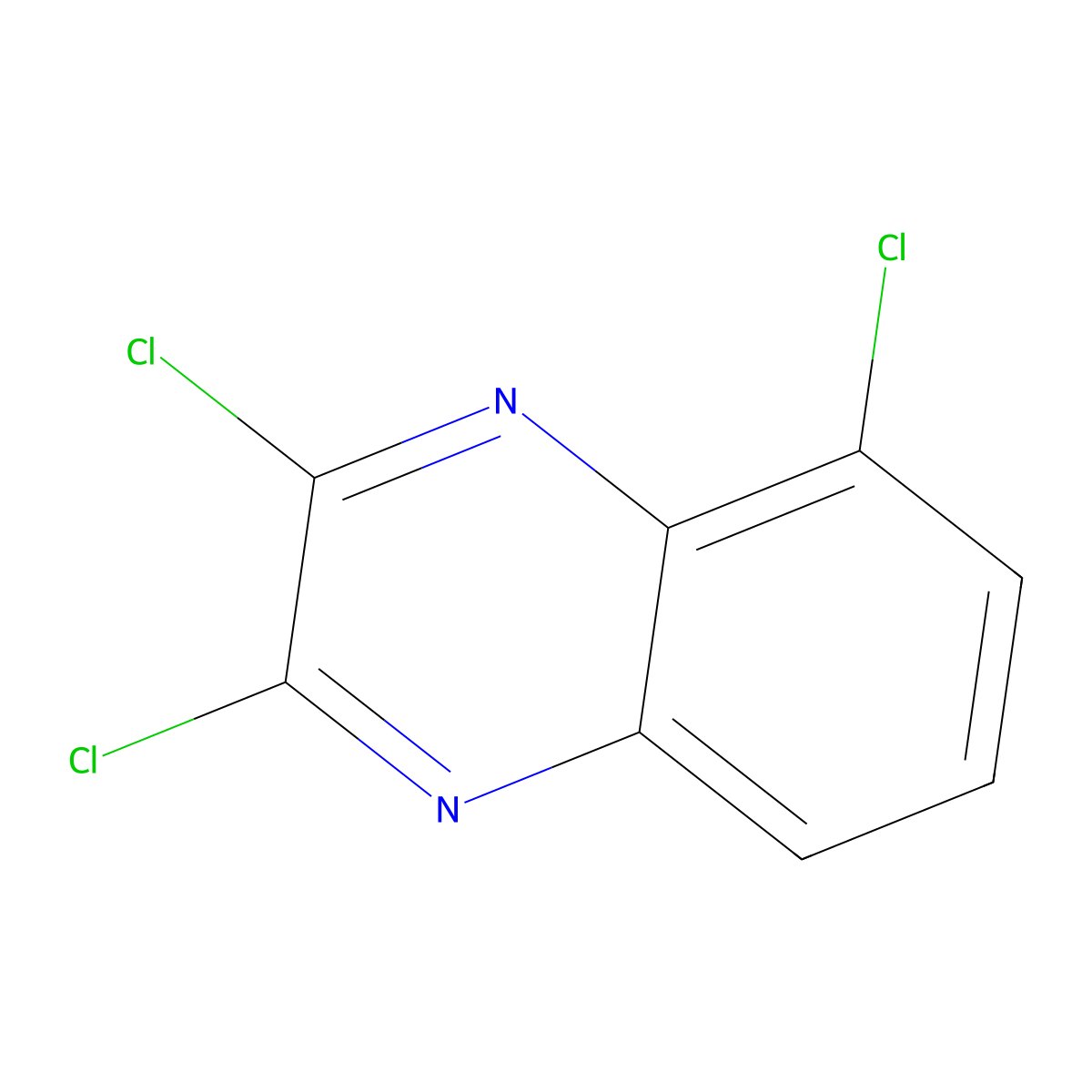 2,3,5-Trichloroquinoxaline molecular structure, CAS 2958-86-3