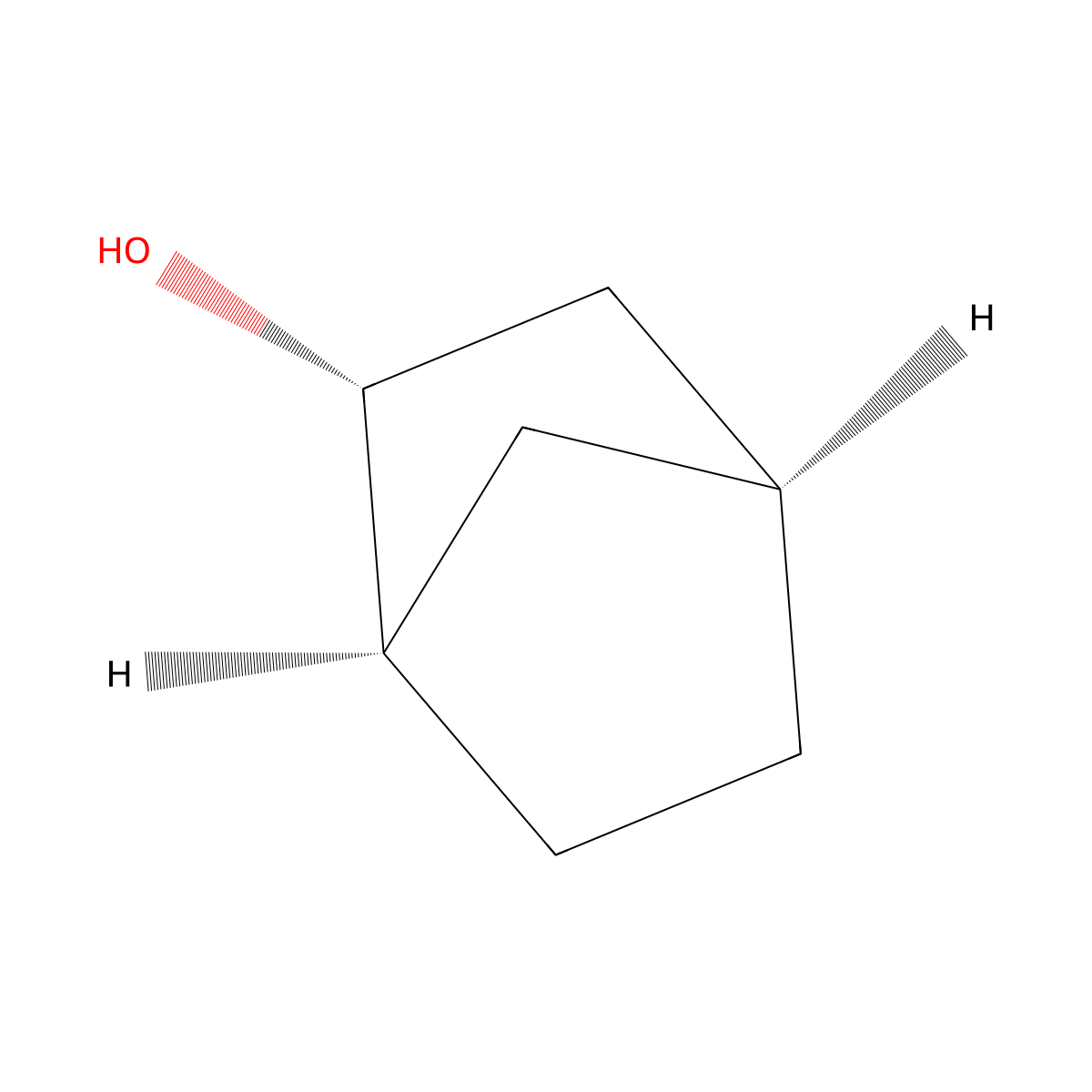 Norborneol, exo-(+)- molecular structure, CAS 29583-34-4