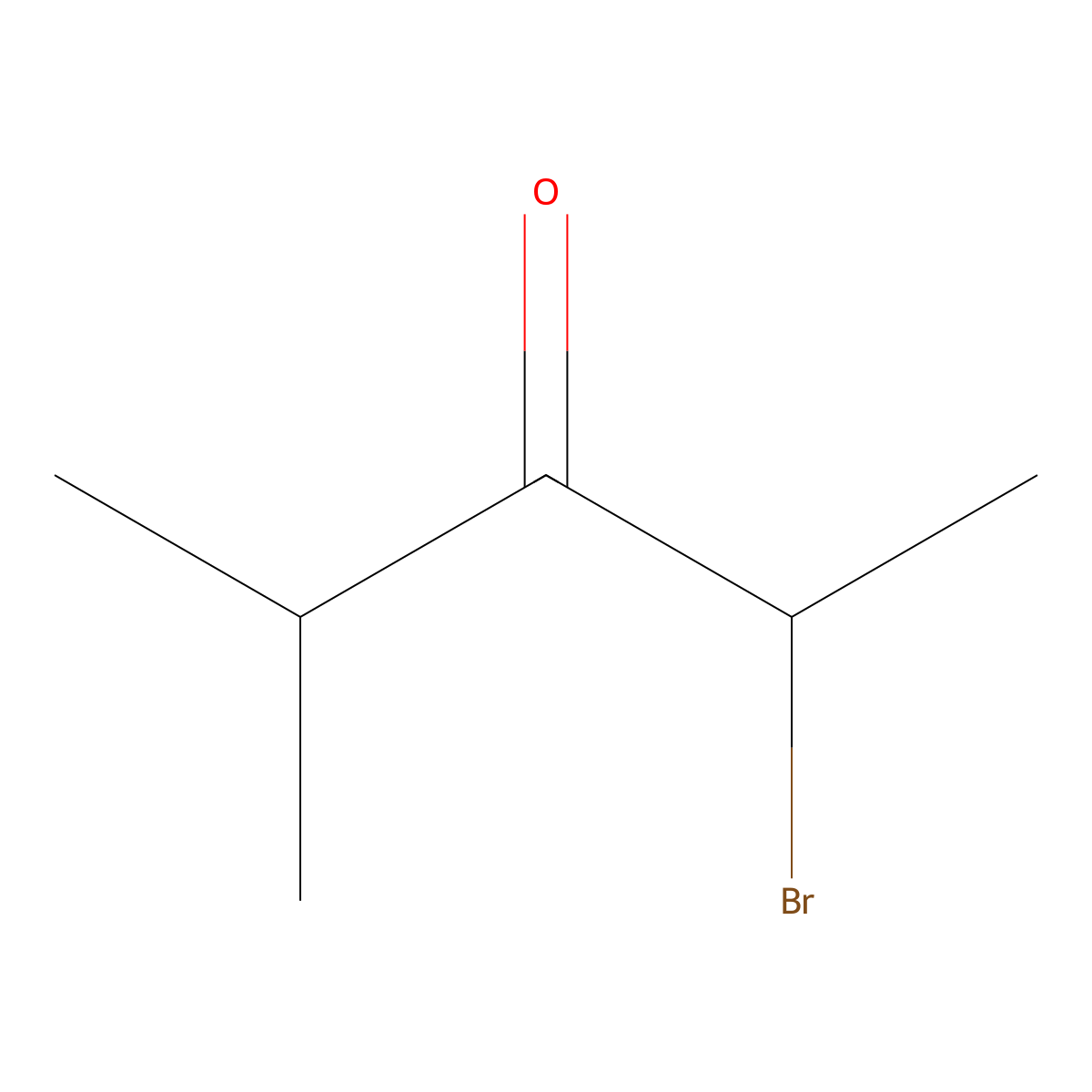 2-Bromo-4-methyl-3-pentanone molecular structure, CAS 29583-93-5