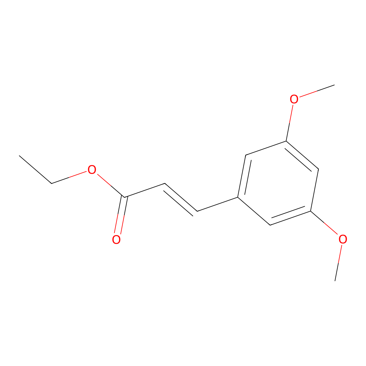 3,5-Dimethoxycinnamic acid ethyl ester molecular structure, CAS 29584-64-3