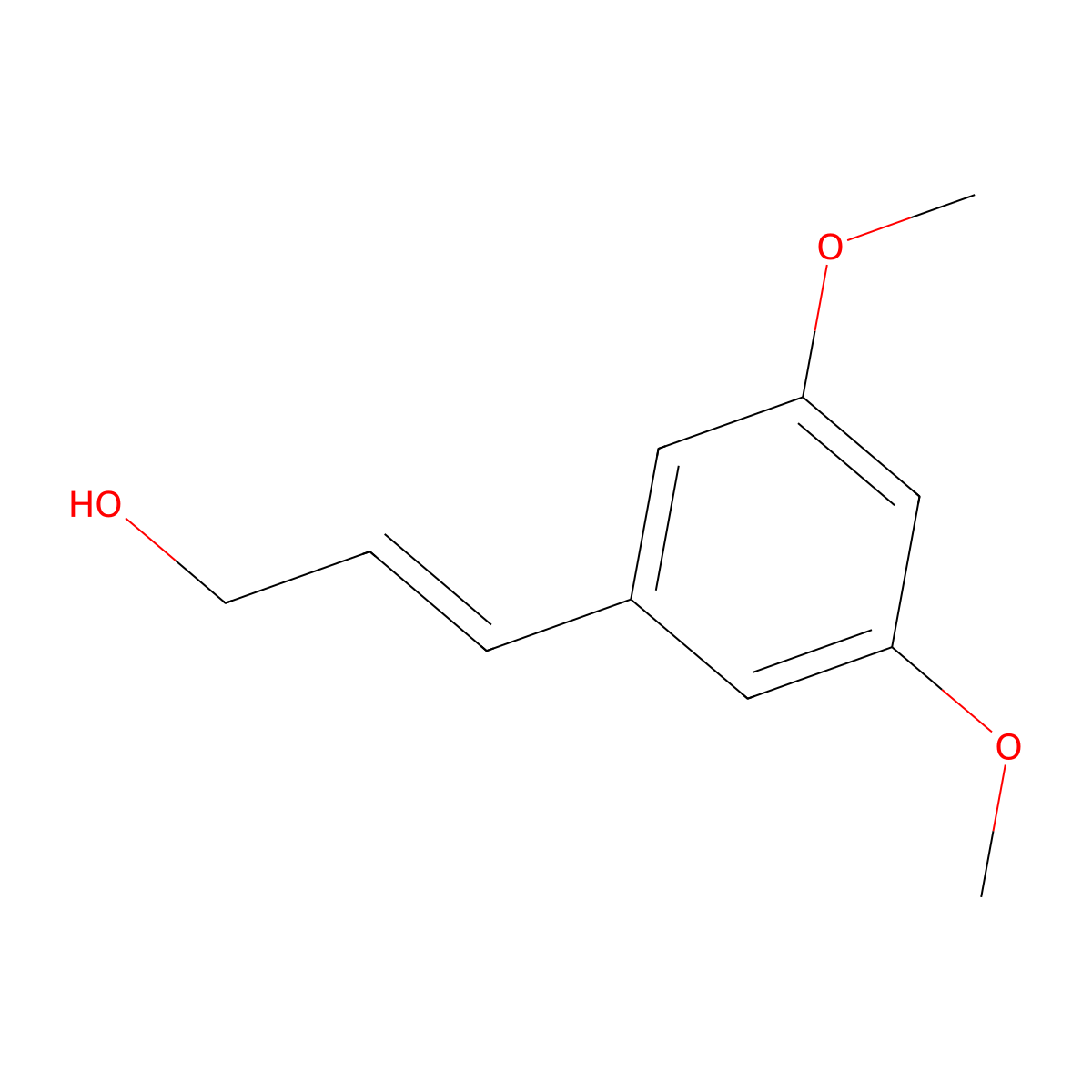 (2E)-3-(3,5-dimethoxyphenyl)prop-2-en-1-ol molecular structure, CAS 29584-66-5