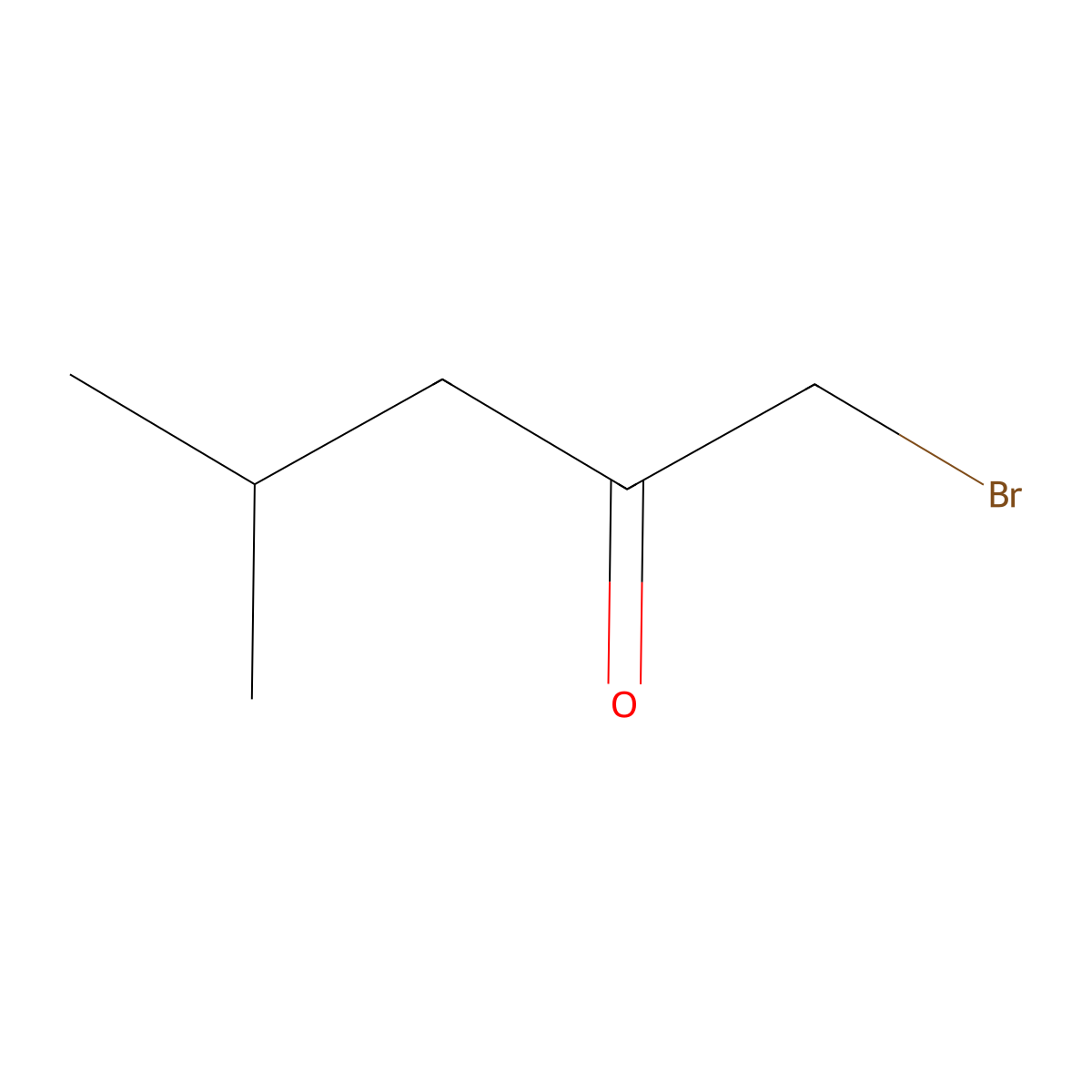 1-Bromo-4-methyl-2-pentanone molecular structure, CAS 29585-02-2