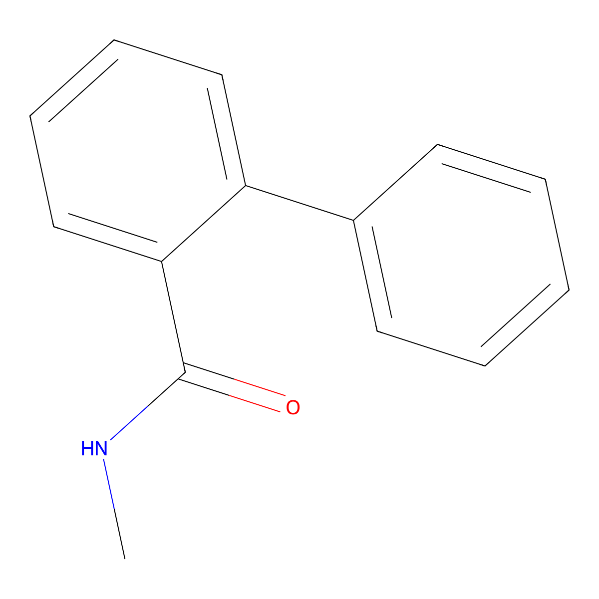 N-methyl-[1,1'-biphenyl]-2-carboxamide molecular structure, CAS 29585-77-1