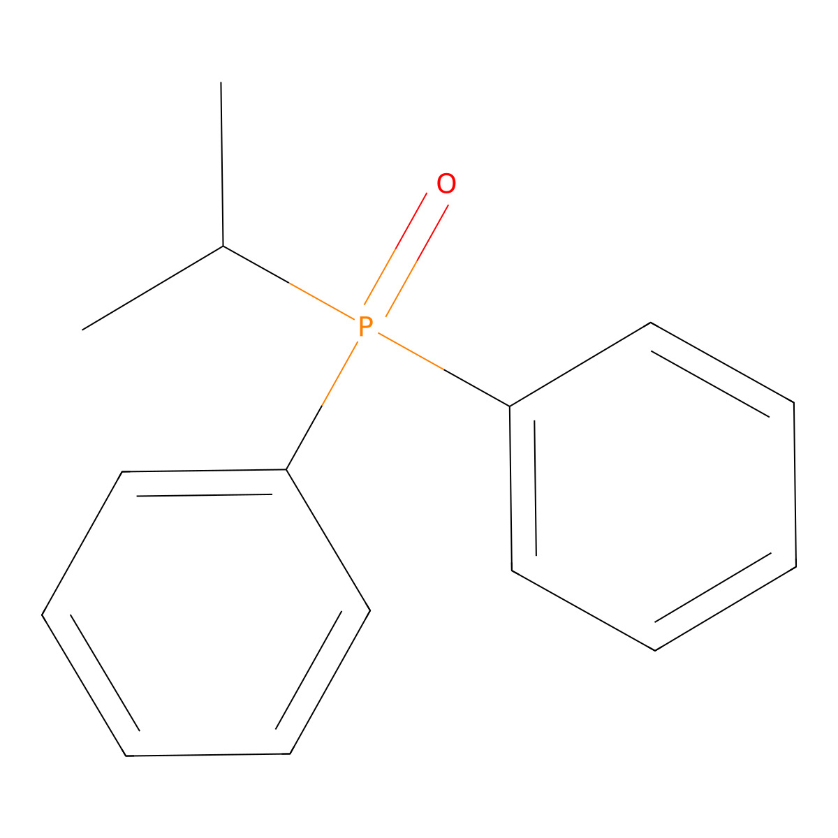 (1-Methylethyl)diphenylphosphine oxide molecular structure, CAS 2959-75-3