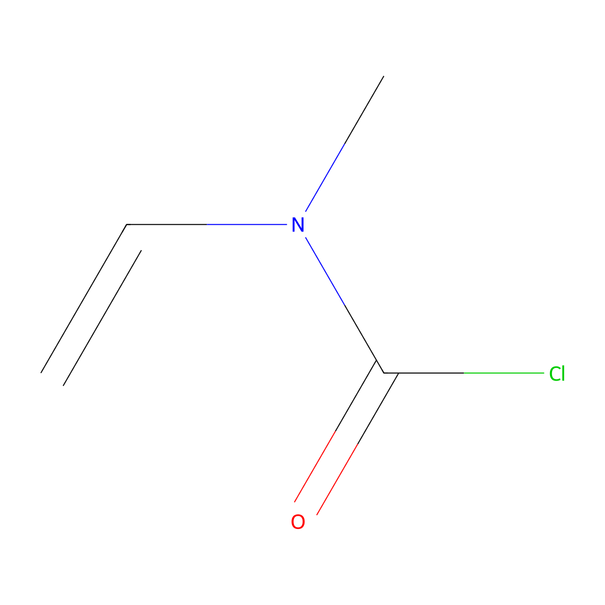 N-ethenyl-N-methylcarbamoyl chloride molecular structure, CAS 29598-69-4