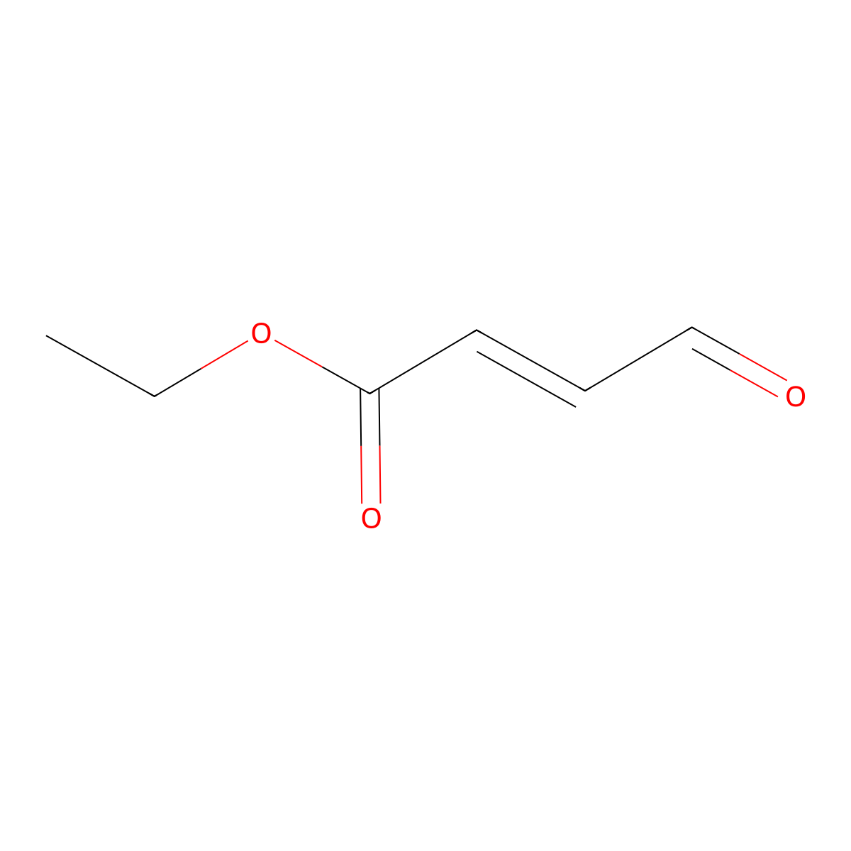 Ethyl (2E)-4-oxo-2-butenoate molecular structure, CAS 2960-66-9