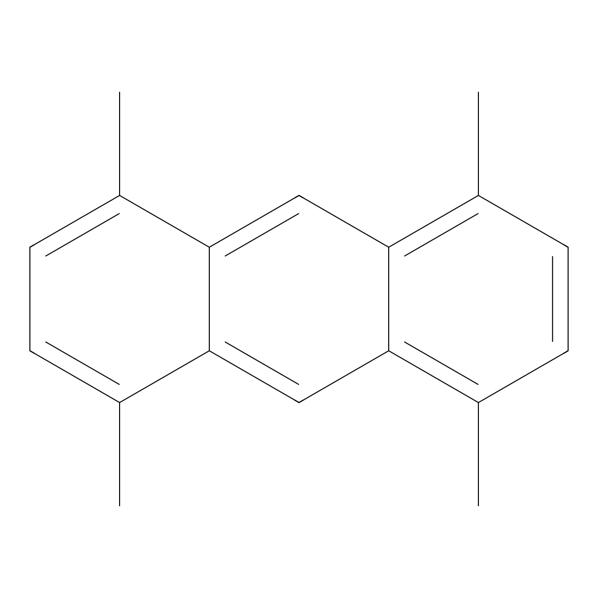 1,4,5,8-Tetramethylanthracene molecular structure, CAS 2960-97-6
