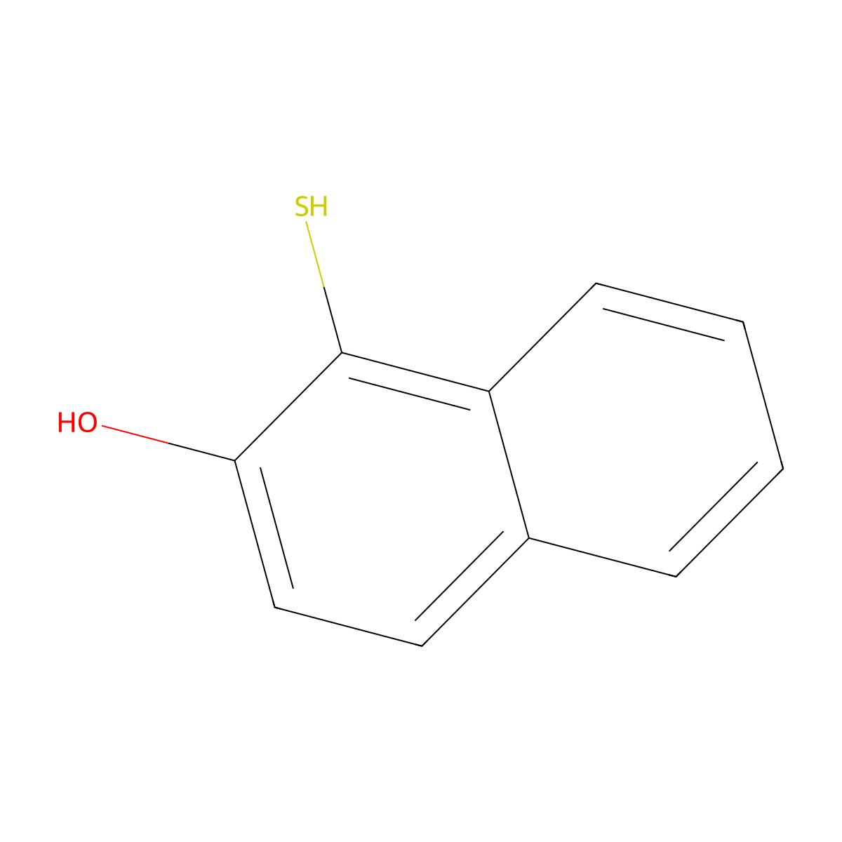1-Sulfanylnaphthalen-2-ol molecular structure, CAS 29601-60-3