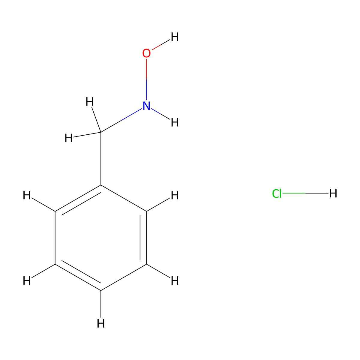 N-benzylhydroxylamine hydrochloride molecular structure, CAS 29601-98-7