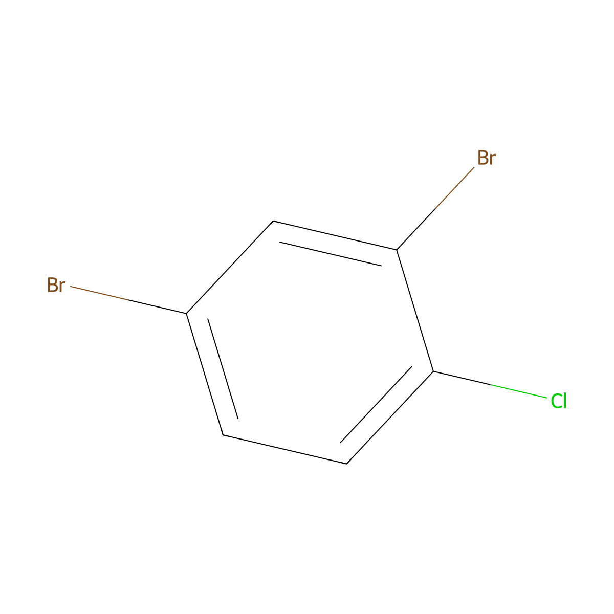 2,4-Dibromo-1-chlorobenzene molecular structure, CAS 29604-75-9