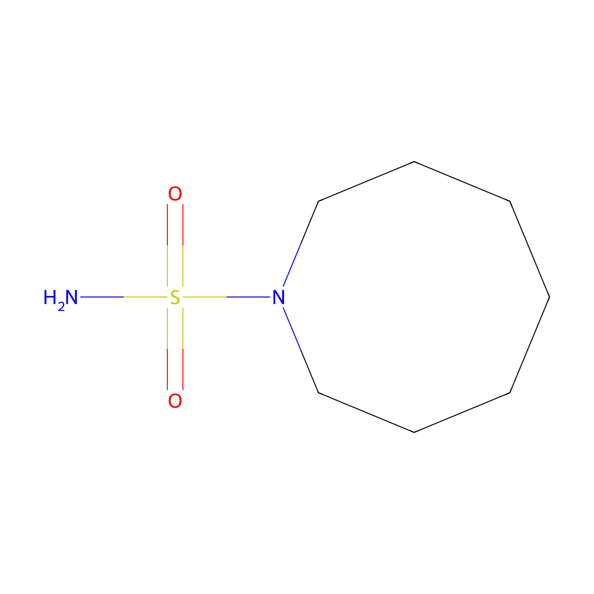 Azocane-1-sulfonamide molecular structure, CAS 29609-21-0