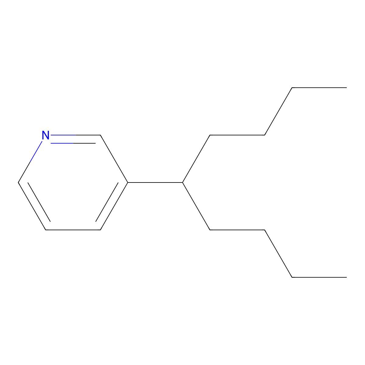 3-Nonan-5-ylpyridine molecular structure, CAS 2961-48-0