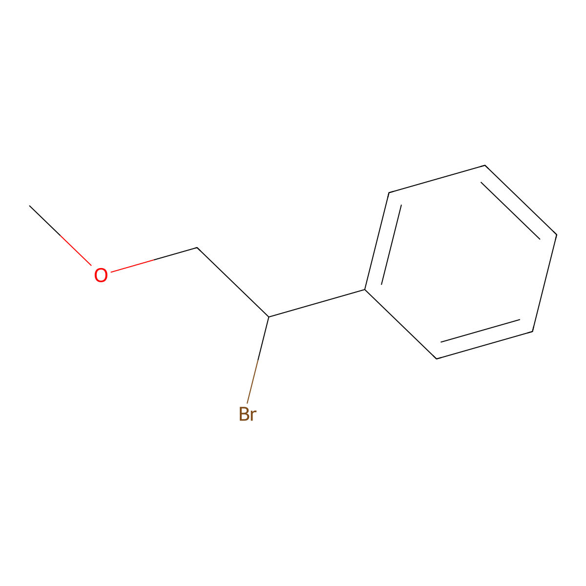 (1-Bromo-2-methoxyethyl)benzene molecular structure, CAS 29610-84-2
