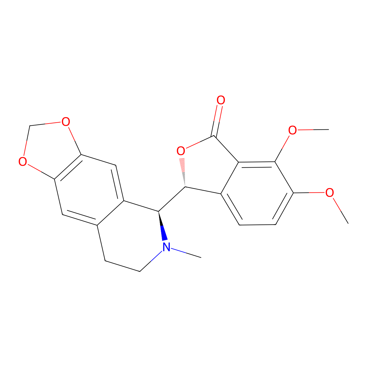 (+)-Hydrastine molecular structure, CAS 29617-43-4
