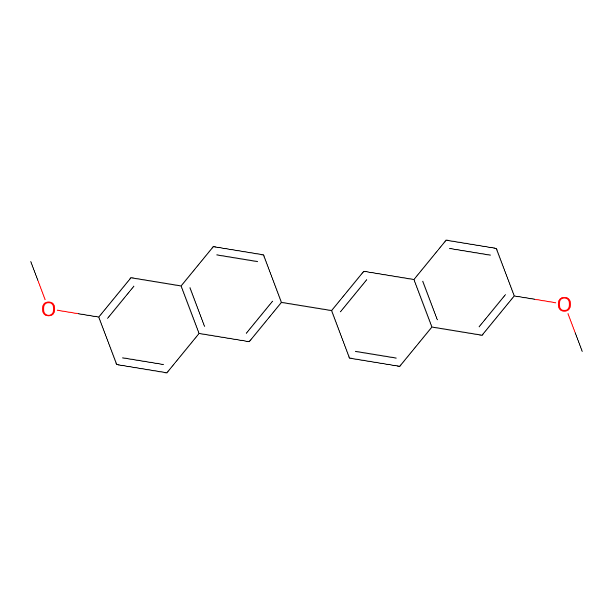 6,6'-Dimethoxy-2,2'-binaphthalenyl molecular structure, CAS 29619-45-2