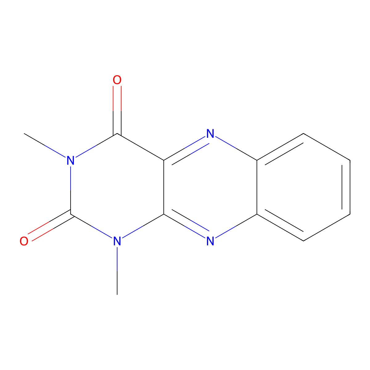 Alloxazine, 1,3-dimethyl- molecular structure, CAS 2962-90-5