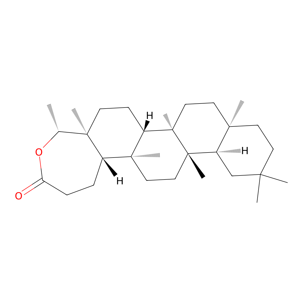 Friedelin-3,4-Lactone molecular structure, CAS 29621-75-8