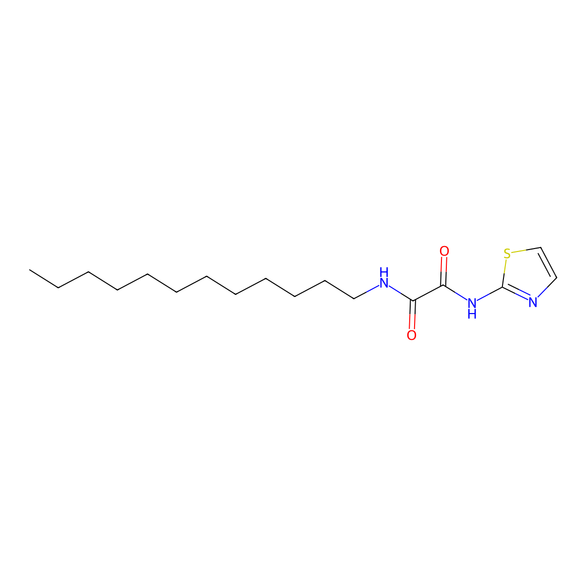 N-dodecyl-N'-(1,3-thiazol-2-yl)oxamide molecular structure, CAS 296245-21-1