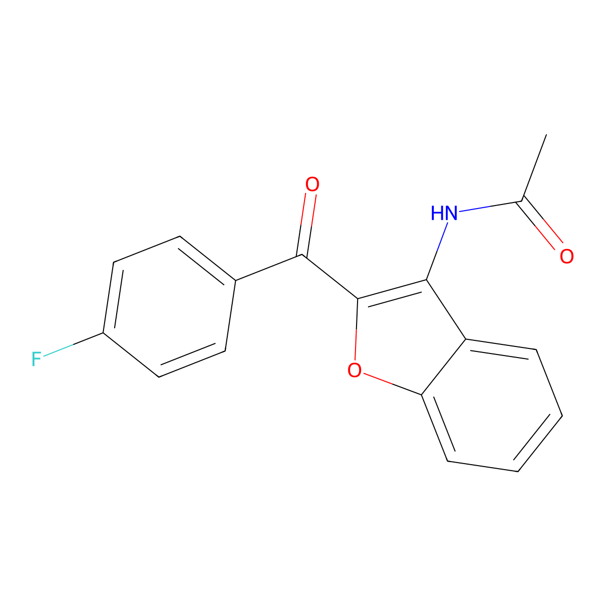N-[2-(4-Fluorobenzoyl)-1-benzofuran-3-yl]acetamide molecular structure, CAS 296246-19-0
