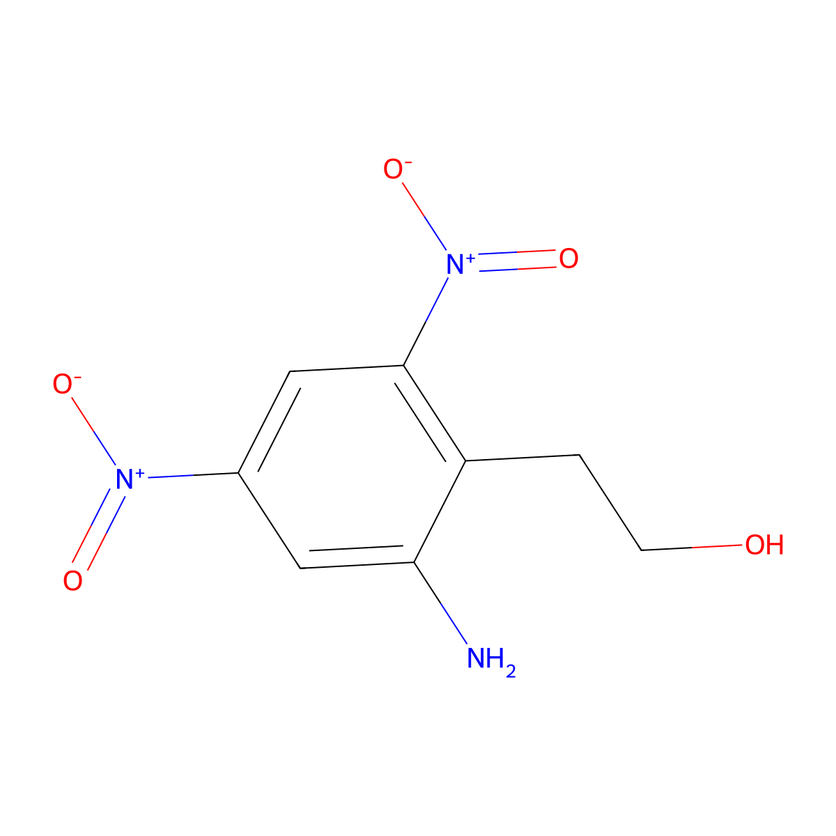 2-(2-Amino-4,6-dinitrophenyl)ethanol molecular structure, CAS 296246-80-5
