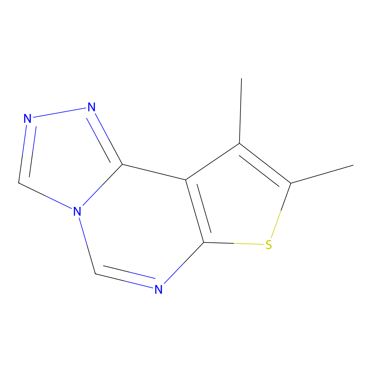 8,9-Dimethylthieno[3,2-e][1,2,4]triazolo[4,3-c]pyrimidine molecular structure, CAS 296263-69-9