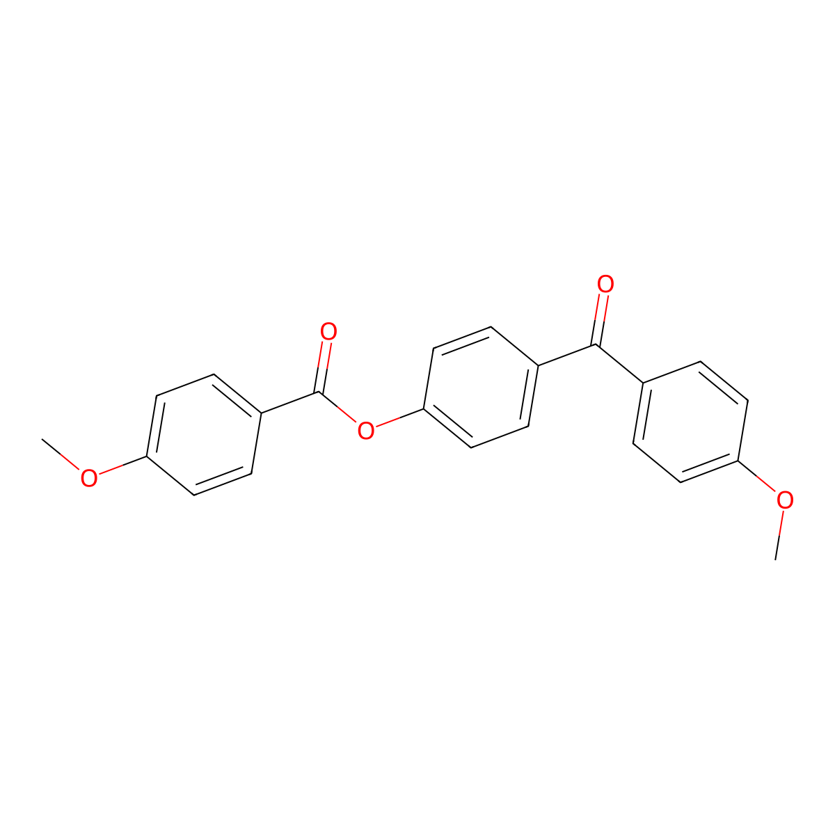 4-[(4-Methoxyphenyl)carbonyl]phenyl 4-methoxybenzoate molecular structure, CAS 296264-86-3
