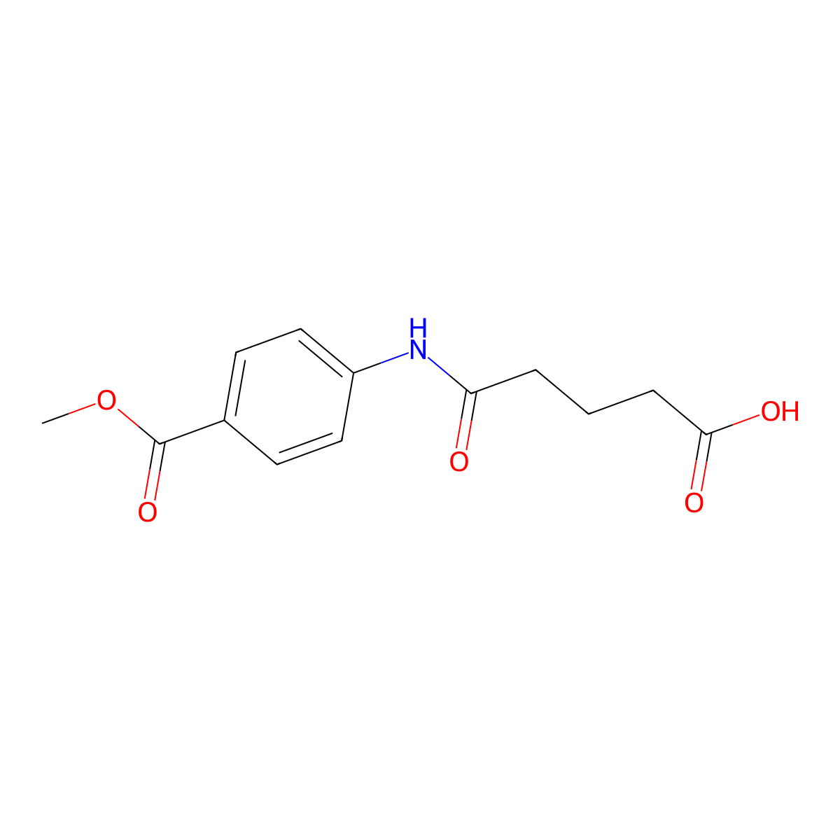 5-[4-(Methoxycarbonyl)anilino]-5-oxopentanoic acid molecular structure, CAS 296264-88-5
