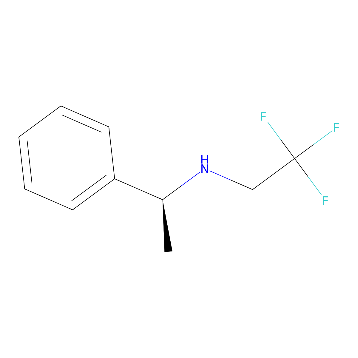(S)-2,2,2-trifluoro-N-(1-phenylethyl)ethanamine, HCl salt molecular structure, CAS 296270-99-0