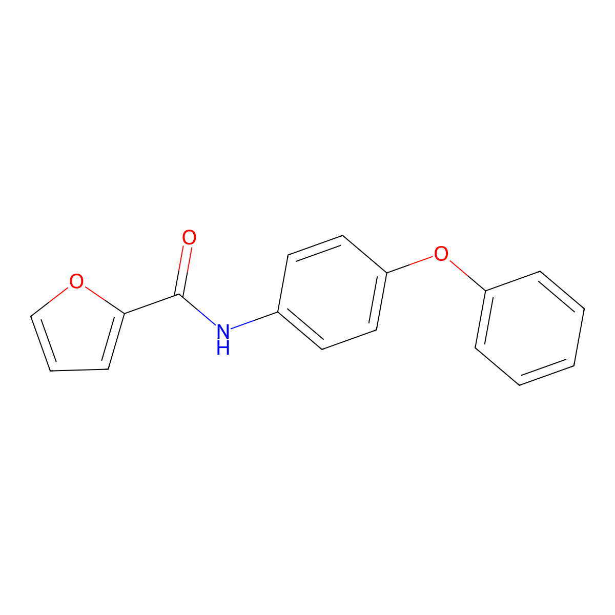 N-(4-phenoxyphenyl)-2-furamide molecular structure, CAS 296273-01-3